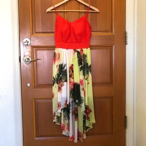 Gianni Bini GB floral high-low dress